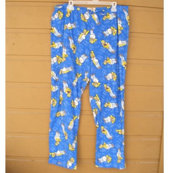 The Simpsons Homer Lounge Pants Xl Blue 